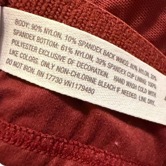 Auden Deep Wine Lightly Lined Lace Animal Print Bralette Size 4X - Picture 6 of 9